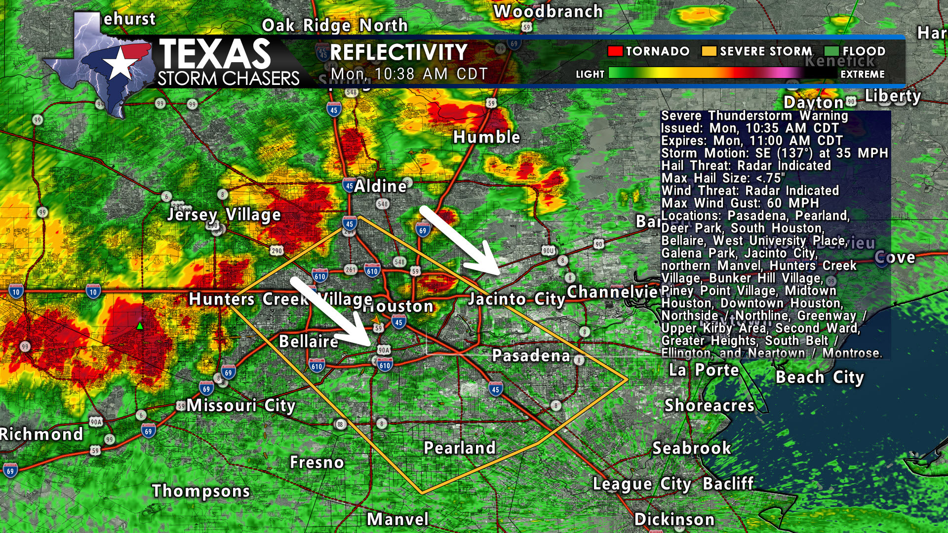 Houston Mold Prevention after storms - Photo credit, https://texasstormchasers.com/